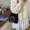Bolsa Transversal de Nylon Fofa para Celular, Bolsa Pequena Casual Dopamina Versátil, Bolsa de Armazenamento para Viagem, Bolsa Infantil Bordada com Desenho Animado
