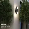 Lámpara de Pared Exterior con Iluminación Arriba y Abajo para Paredes Exteriores de Villas, Patio, Balcón, Pasillo, Parque y Sendero, con Carcasa de Aluminio Fundido a Presión