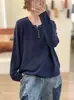 Otoño Invierno 2026 Nuevo Suéter de Punto Grueso de Cuello Redondo con Media Botonadura de Color Sólido Estilo Perezoso de Manga Larga Cárdigan Holgado Capa Base para Mujer
