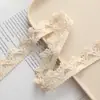Ropa de cama, Accesorios de vestir, Encaje para Cortinas, Nuevo Adorno de Encaje de Malla de Algodón Blanco Estilo Chanel Pequeño
