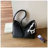 Exquisito Bolso Tote de Hombro con Lazo de Lunares para Mujer 2026 Nueva Tendencia de Moda Versátil Casual Gran Capacidad Bolso de Mujer