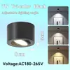 Foco LED empotrable cuadrado GU10 sin luz principal, ángulo ajustable, para recibidor y sala de estar, no requiere perforación, foco LED circular para el hogar