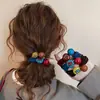 Mascarilla Facial Nueva Estilo Coreano de Gama Alta, Diadema para el Cabello, Caramelo M&M, Banda Elástica Ensanchada, Cuerda para Cola de Caballo de Niña Linda, Venta al por Mayor