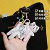 Colgante de Gato Llavero de Mano Gato Ragdoll Lindo Colgante para Mochila Escolar Colgante para Bolso Regalo para Niñas