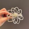 Pinza para el Cabello de Flor Grande de Doble Capa de Perlas Estilo Coreano Super Hada Accesorios para el Cabello Pinza para el Flequillo de Mujer Adorno para la Cabeza de Clip Lateral de Alta Gama