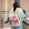 Mochila Dopamina para Caminhada, Mochila Fofa Color Block para Meninos e Meninas, Nova Bolsa Infantil Versátil e Leve para Viagem
