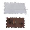 Bandeja Redonda de Renda de Formato Especial Molde de Silicone de Resina Cola DIY Prato de Frutas Retangular Assimétrico Armazenamento Mesa