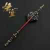 Jornada ao Oeste Wukong Preto Periférico Ruyi Aro Dourado Arma de Liga Ornamentos Adereços Chaveiro Pingente Brinquedos