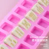 Molde de Silicona para Pastel de Mahjong Trece Banderas Cabello Diez Mil Cuatro Botones de Azúcar Chocolate Decorar Molde para Waffle Donut