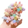 Elástico de Borracha Infantil Kuromi Fofo Alta Elasticidade Sanrio Não Machuca o Cabelo Faixa de Cabeça para Bebê Faixa de Cabelo Corda Colorida
