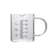 Taza Graduada Personalizada de Alto Borosilicato, Taza para Leche con Escala, Taza Medidora de Cocina, Resistente a Altas Temperaturas, Taza de Vidrio Calentable