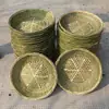 Pá de Lixo Decorativa de Bambu Tecido Enfeites Decorativos Pendurados Materiais para Criação Ambiental de Jardim de Infância Decorações de Estilo Pastoral Rack de Bambu de Especialidade Local Exposição Aberta Cesta de Bambu