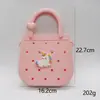 Venta Caliente Transfronteriza Bolsa de Silicona con Agujeros para Manualidades Caricatura Bolso de Playa para Niños Bolsa de Almacenamiento para Teléfono Móvil Venta Directa de Fábrica