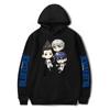 Sudadera con capucha estampada periférica de anime japonés Blue Lock Blue Prison Amazon para jóvenes, casual, holgada