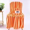 Toalla de Baño Merbau Coral Fleece de Secado Rápido Rayas Catiónicas Toalla de Playa Amazon Engrosada Absorbente Regalo Toalla Grande