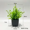 Combinación de Mini Planta en Maceta Artificial Artificial Transfronteriza Decoración de Escritorio para Interior Hogar Oficina Planta Verde Eucalipto