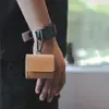 Estuche de Fábrica Personalizado para Auriculares de Corcho, Bolsa de Almacenamiento para Auriculares Bluetooth con Tapa abatible, Protección Portátil para Auriculares con Mosquetón