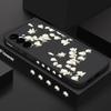 Funda Protectora de Silicona Líquida Blanca Flor de Magnolia Todo Incluido para Teléfono Móvil Samsung S26Ultra S24Fe Anti-Caídas A55