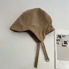 Moda Estilo Coreano Sombrero Lei Feng de Pana para Hombres y Mujeres, Montañismo al Aire Libre, Protección contra el Frío, Calidez con Felpa Adicional, Protección para los Oídos, Gorro de Esquí, Venta al por Mayor