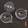 Material para joyería hecha a mano diy 3 4cm bola redonda de plástico bola transparente bola de flor decorativa accesorios para llavero