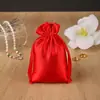 Bolsas de Satén para Pelucas Listas para Usar al por Mayor, Bolsas de Tela de Satén para Regalos de Boda, Bolsas con Cordón para Empaquetar Joyería, Logo Personalizado