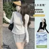 Ropa con Capucha de Seda de Hielo para Protección Solar para Mujer, Anti-UV, Sensación de Enfriamiento Intenso, Delgada y Transpirable, Ajustada, Ropa para Protegerse del Sol en Exteriores para Yoga