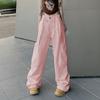 Calças Street Style BF para Mulheres, Calças Cargo Retrô Americanas de Verão, Calças Compridas de Perna Reta, Calças Casuais Modeladoras de Cintura Alta, Estilo Ins