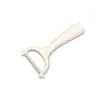 Pelador de Frutas de Cocina de Acero Inoxidable, Pelador Doméstico Listo para Usar, Pelador de Verduras Afilado, Pelador de Melón Cerámico