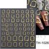 Adesivos de nail art novos transfronteiriços laço dourado florzinhas linhas foscos adesivos de unha adesivos atacado unha