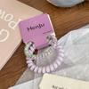 Límite de verano ~ anillo de teléfono de gelatina floral, cuerda para la cabeza, pequeña bola fresca, banda de goma, anillo para el cabello súper hermoso, cuerda para el cabello 2