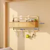 Estante de almacenamiento para dormitorio, cesta colgante de mesita de noche, cesta de almacenamiento para litera de dormitorio, herramienta de almacenamiento colgante tipo gancho montada en la pared