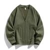 Venta al por mayor del fabricante 2026 Nuevo modelo Cárdigan Casual de Color Sólido para Hombre Chaqueta cárdigan fina para hombre Dropshipping