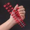 Uñas postizas cuadradas cortas de tira, brillantes, se pueden empaquetar en capa de sellado UV, uñas, niños de Europa y Estados Unidos, usan pegatinas para uñas