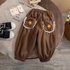 Pantalones de Otoño para Niñas 2026 Nuevo Estilo Coreano para Niños Pequeños Casual Deportivos Sueltos Pantalones de Chándal con Encaje Bordado Pantalones Largos de Primavera y Otoño
