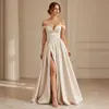 Vestido Largo de Noche Multicolor sin Tirantes, Escote en V, Espalda Descubierta, Sin Mangas, con Abertura, Estilo Europeo y Americano Transfronterizo para Mujer, Adecuado para Ser Anfitriona de Banquetes