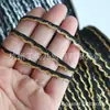 Cinta Negra de Borde Ondulado con Hilo Dorado y Plateado de 5mm Vestido Elegante Vestido Dinastía Han Cheongsam Encaje Accesorios de Ropa
