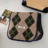 Bufanda de Punto Fina a Rayas Rojas y Blancas Vintage para Mujer, Otoño e Invierno Ins Bolsillo Pequeño Cálido Versátil Calentador de Cuello de Lana