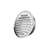 Acero Inoxidable Cabeza Plana Boca Plana Parabrisas Impermeable Anti-insectos Anti-pájaros Cubierta de Ventilación del Capó Parabrisas de Pared Exterior Salida de Aire de Escape