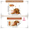 Variedad de Lindas Pegatinas de Animalitos para Ventanas en Colores Otoñales para Puertas y Ventanas de Cristal, Pegatinas de Cristal de Adhesión Estática con Visibilidad de Doble Cara