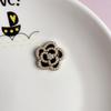 Acessórios de resina estilo vintage com diamantes, pérolas, preto e branco, pequeno, fragrante, para DIY, acessórios de cabelo feitos à mão, material de patch para fivela de sapato, atacado