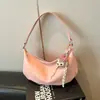 Bolso bandolera para axila súper popular transfronterizo de nicho 2026 nuevo bolso cruzado versátil para mujer, bolso de mano pequeño para salir, bolso de cuerno