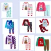 Explosiones ropa infantil niña niña bebé caricatura manga larga ballena ropa de casa traje pijama D13