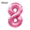 Novo Balão Digital Grande de 40 polegadas Versão Americana 0-9 Imitação de Alumínio Americano Balão para Arranjo de Festa de Aniversário Festa de Balões