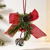 Adornos de Campana de Navidad, Lazos de Terciopelo, Piñas de Árbol de Navidad, Bolas de Navidad, Suministros para Decoración de Escenas, Pequeños Adornos Colgantes