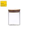 Recipientes de Armazenamento de Vidro Feitos de Vidro Transparente de Alto Borossilicato com Vedação de Pote de Chá, Armazenamento de Madeira de Bambu, Potes Diários para Cozinha, Cuidadosamente Selecionados