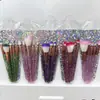 Novo pincel de maquiagem portátil pincel para batom ferramentas de beleza descartáveis Haste de Cristal pincel labial pincel para batom florido pincel de maquiagem