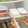 # Caja de Almacenamiento para Refrigerador Gran Capacidad Transparente Caja de Almacenamiento para Mantener Fresco Almacenamiento de Cocina Frasco Sellado Caja Organizadora de Alimentos para Frutas y Verduras