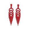 Navidad Viernes Negro Más Vendidos Pendientes de Árbol de Navidad Rojos con Borlas Largas para Mujer, Versátiles, Elegantes, Exquisitos, Pendientes y Accesorios para Orejas Versátiles