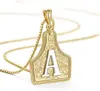 Collar con Colgante Irregular Estilo Denim de 26 Letras Chapado en Cobre y Oro Tk Europeo y Americano Transfronterizo Amazon Accesorios de Joyería