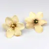 30 piezas de cabezas de flores de rosa artificiales de estilo europeo color champán, materiales DIY para hacer pasadores, marcos de fotos y arreglos decorativos, flores de seda